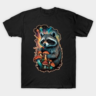 Psychedellic racoon T-Shirt